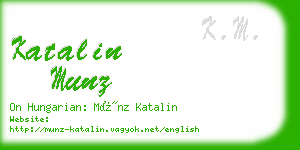 katalin munz business card